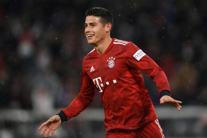 Colombian international James Rodriguez scored a hat-trick for Bayern Munich against Mainz on Sunday.