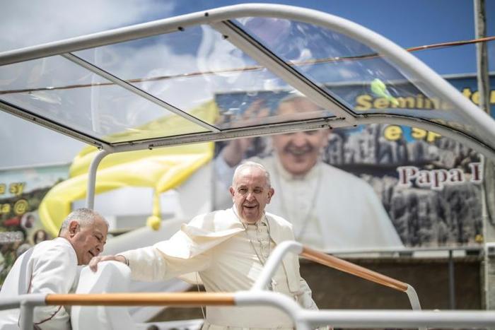 Before Mauritius, Pope Francis held a huge mass in Madagascar's capital and visited Mozambique as part of his three-nation tour
