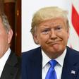 Kim Darroch (l) is to be made a Lord, despite being described Donald Trump as a 'very stupid guy'
