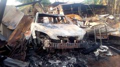 Fire razes down 10 auto mechanic shops at Ahodwo
