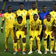 Zimbabwe pose before a 2019 Africa Cup of Nations match in Egypt.