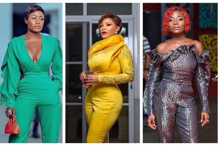 Ghanaian celebrities, Nana Akua Addo, Zynnell Zuh and Efya