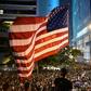 The American flag has been a feature of several of the rallies that have taken place in Hong Kong over the last four months