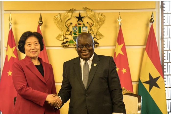 Nana Addo with the vice Chinese Premier