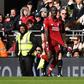 Liverpool's Senegalese striker Sadio Mane celebrates scoring the opener against Fulham