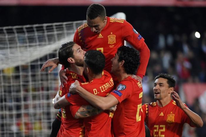 Captain Sergio Ramos scored his fifth goal in as many internationals as Spain beat Norway
