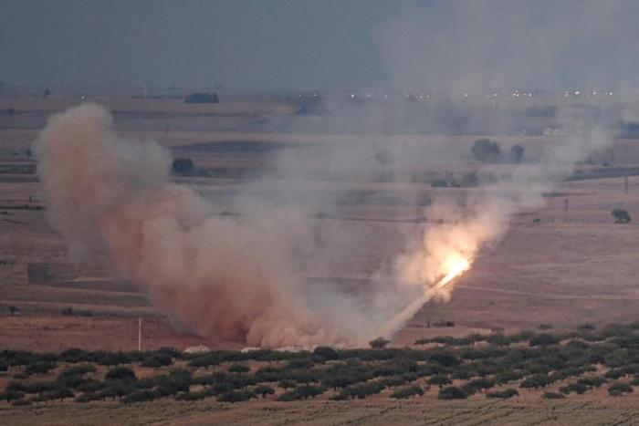 Turkish forces fired a missile towards the Syrian town of Ras al-Ain, from the Turkish side of the border