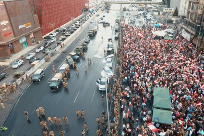 Protesters have cut major highways across Lebanon, crippling the capital Beirut and other cities