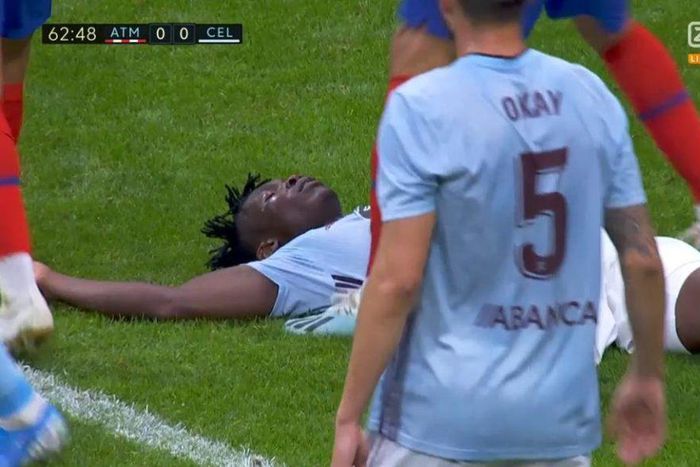 Joseph Aidoo played through pain against Atletico Madrid