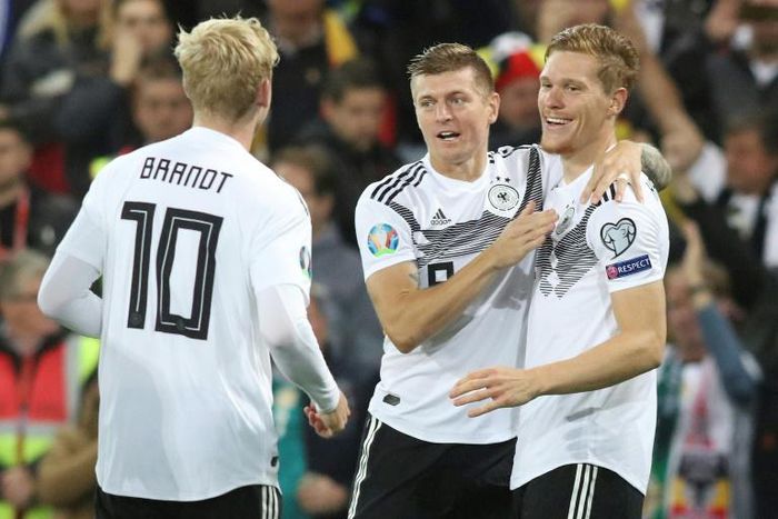 Marcel Halstenberg scored the opener in Germany's 2-0 win over Northern Ireland on Monday