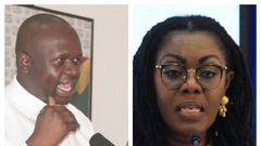 Dr Omane Boamah and Ursula Owusu