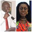 Dr Omane Boamah and Ursula Owusu