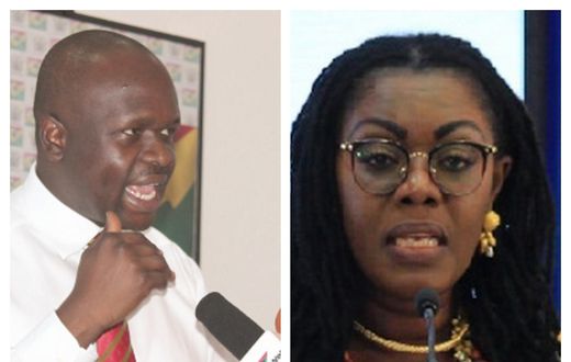 Dr Omane Boamah and Ursula Owusu