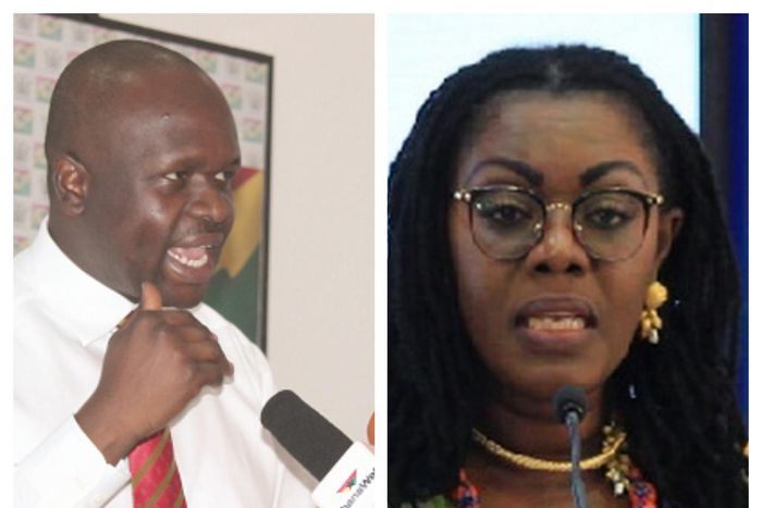 Dr Omane Boamah and Ursula Owusu