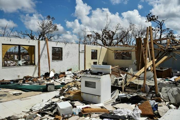 A destroyed home in Freeport on Grand Bahama on September 10