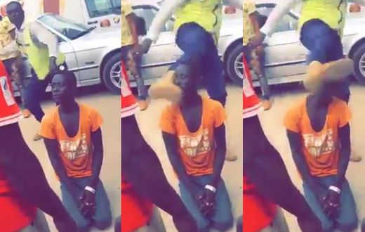 Uniformed man who kicked boy’s head not police officer