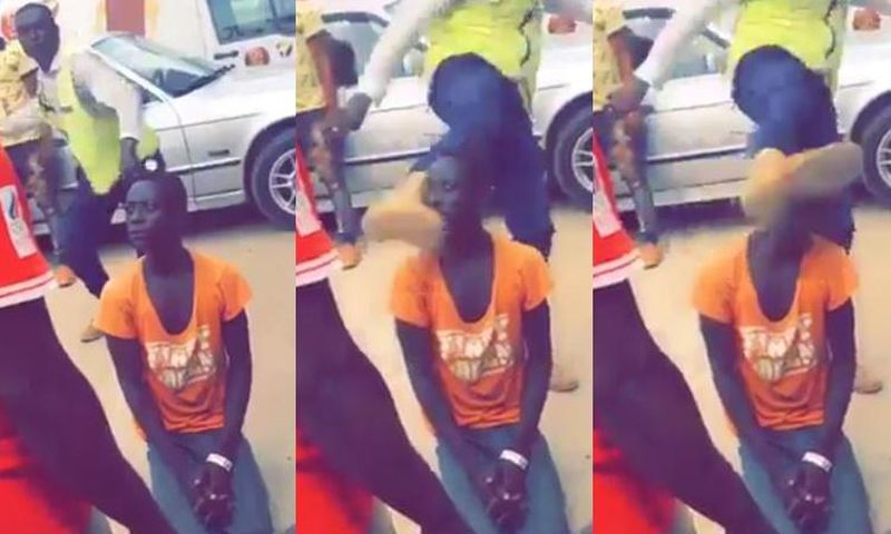 Uniformed man who kicked boy’s head not police officer