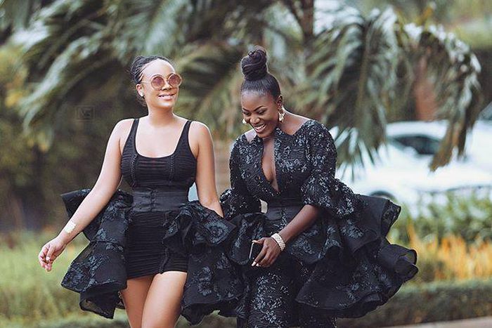 Ghanaian actress, Nana Akua Addo and Haillie Sumney