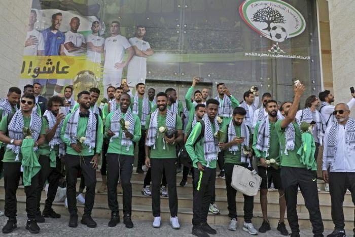Saudi Arabia's football team will play Palestine in the West Bank for the first time