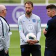 Mason Mount (right) has impressed England manager Gareth Southgate (centre) with his performances for Chelsea this season