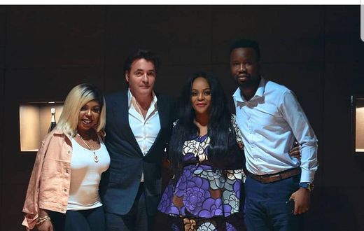 Afia Schwarzenegger meets American billionaire