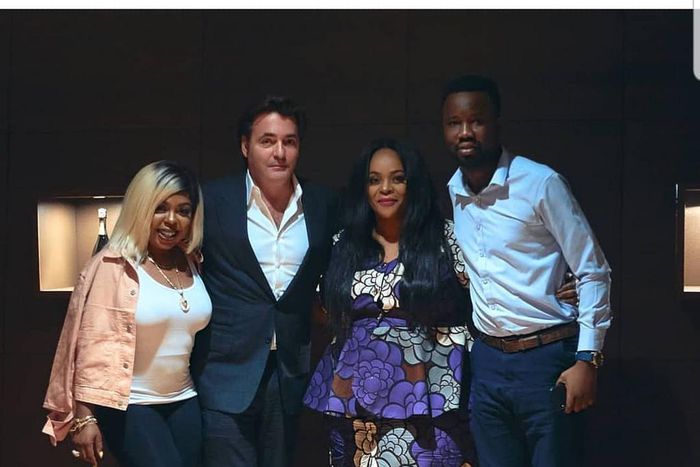 Afia Schwarzenegger meets American billionaire