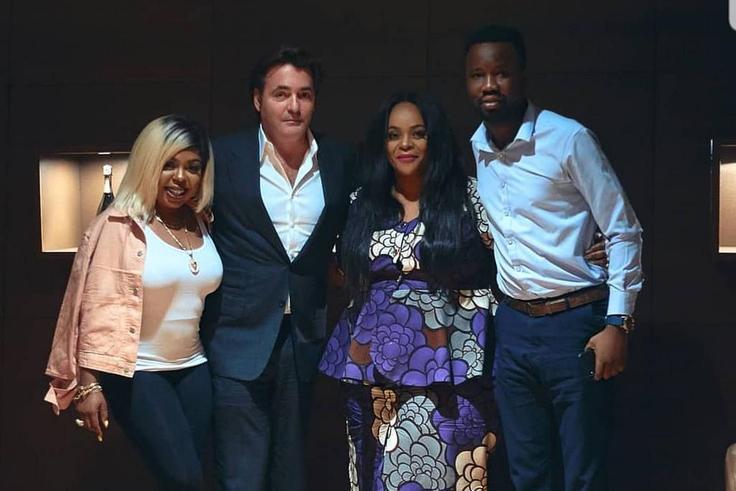 Afia Schwarzenegger meets American billionaire