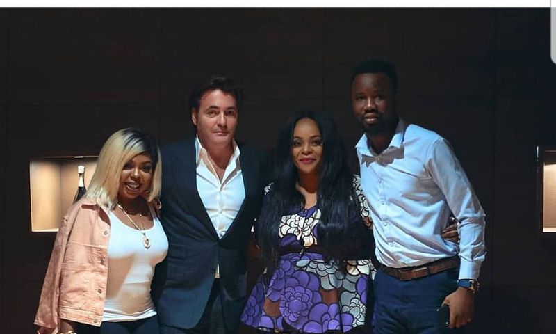 Afia Schwarzenegger meets American billionaire