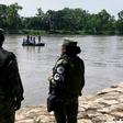 Mexican National Guard members (pictured July 2019) stand guard along the banks of the Suchiate river in Ciudad Hidalgo, Chiapas State, to prevent illegal crossings Guatemala