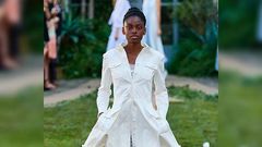 Victoria Michaels models for Luisa Beccaria