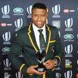 World Rugby Breakthrough Player of the Year Aphiwe Dyantyi of South Africa