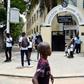 At least four people were arrested for demonstrating in front of the Catholic school in protest of the veil ban