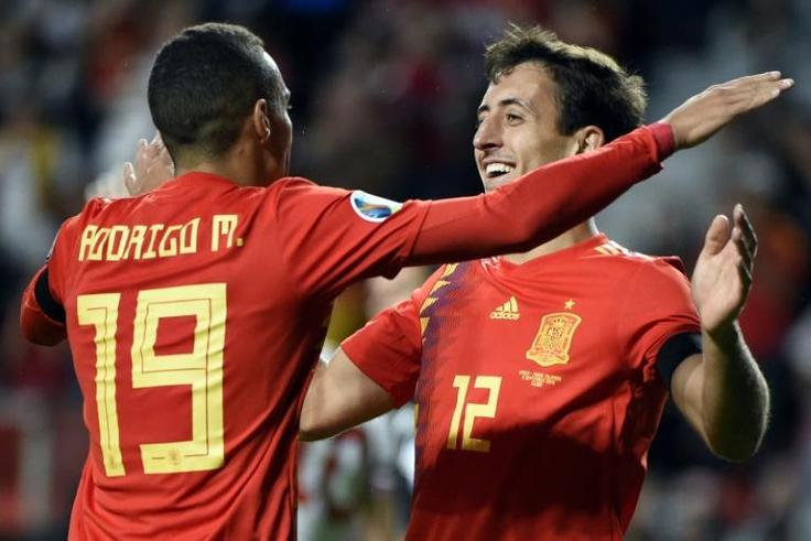 Rodrigo scored twice to continue his strong international form