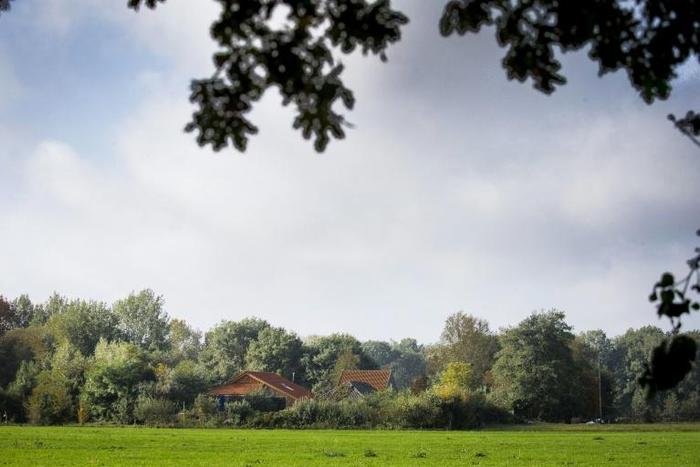A general view taken on October 17, 2019 shows the farmhouse in the village of Ruinerwold, in the northern Dutch province of Drenthe, where a father and five adult children were allegedly held against their will for nearly a decade by an Austrian man