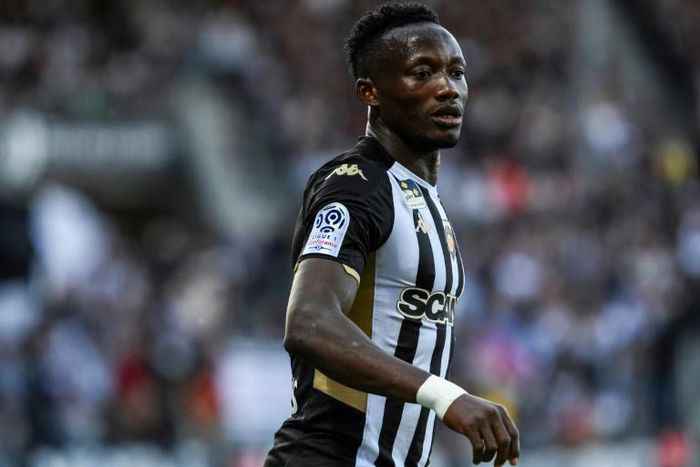 Casimir Ninga scored an 11-minute hat-trick as Angers hammered Saint-Etienne