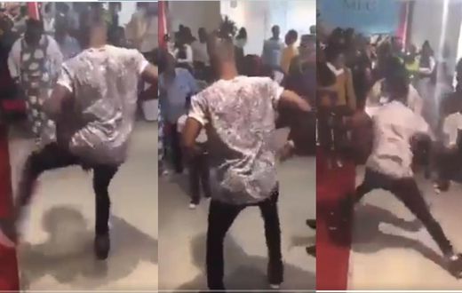 'Rasta' man’s romantic dance moves bring church service to a halt (video)