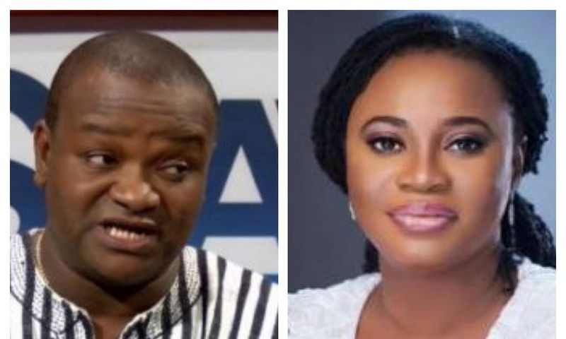 Hassan Ayariga and Charlotte Osei