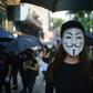 Online forums encouraged Hong Kong protesters to wear Guy Fawkes masks for the October 1 rallies