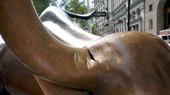 Attack Leaves Wall Street's Iconic Bull With a Gash on Its Horn