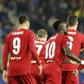 Alex Oxlade-Chamberlain celebrates after scoring Liverpool's opener