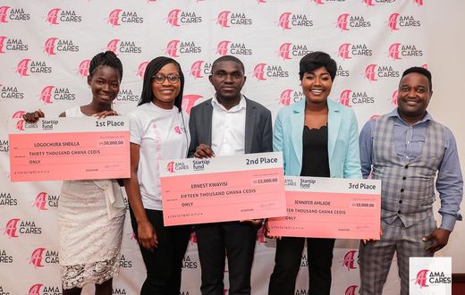 Three young Ghanaian entrepreneurs win GHc55k funding from AmaCares ‘Start-up Fund’ competition