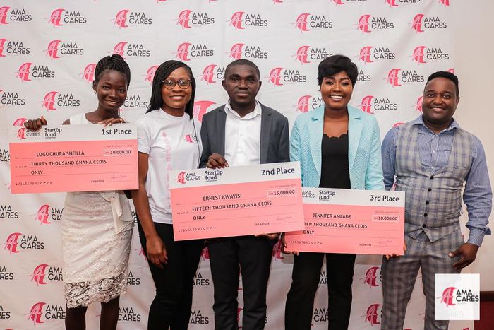 Three young Ghanaian entrepreneurs win GHc55k funding from AmaCares ‘Start-up Fund’ competition