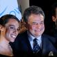 Mexican singer Jose Jose is shown here in 2004 accompanied by his children Jose Joel (R) and Marysol Sosa (L), who have voiced anger over their father's apparently missing body