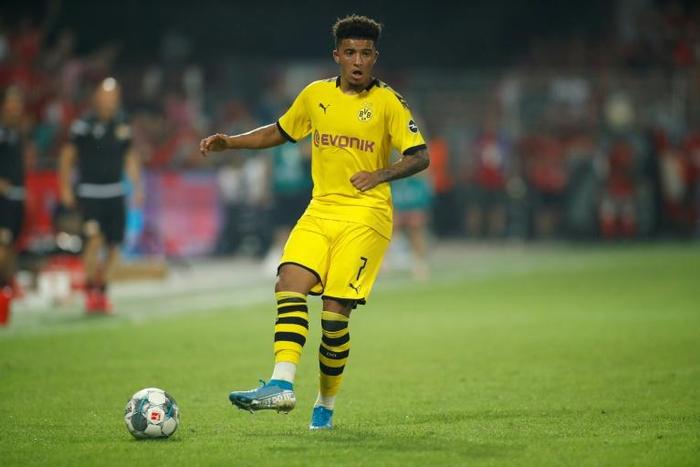 Dropped: Jadon Sancho was suspended by Dortmund after returning late from England duty