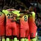 Manchester City celebrate their second goal against Crystal Palace at Selhurst Park