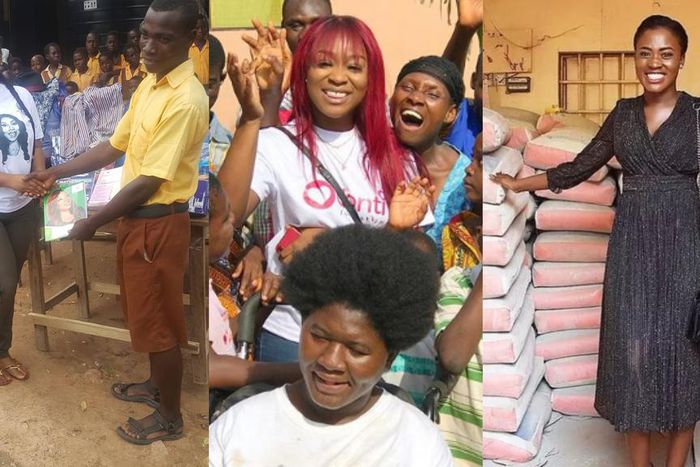 Moesha Boduong, Efia Odo and Fella Makafui