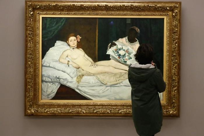 The painting "Olympia" by French artist Edouard Manet has been renamed "Laure" after the woman who posed as a black maid