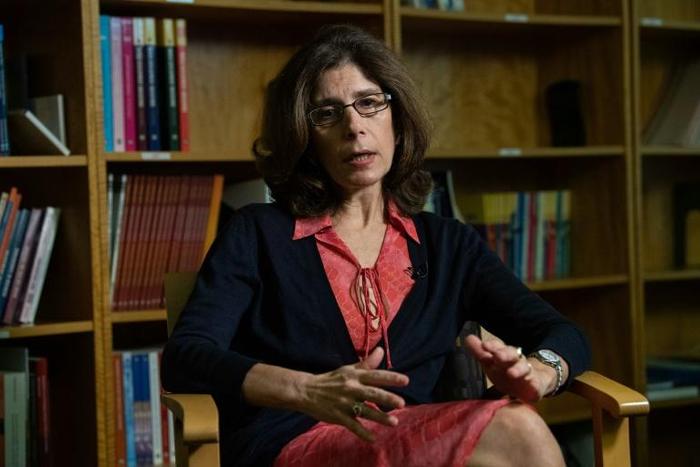 Pinelopi Koujianou Goldberg, World Bank chief economist, speaks to AFP during an interview in Washington, DC, on October 8, 2019