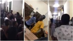 Legon student allegedly caught red-handed attempting to rape a sleeping female student (videos)