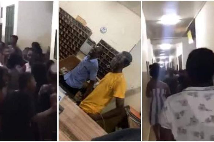 Legon student allegedly caught red-handed attempting to rape a sleeping female student (videos)